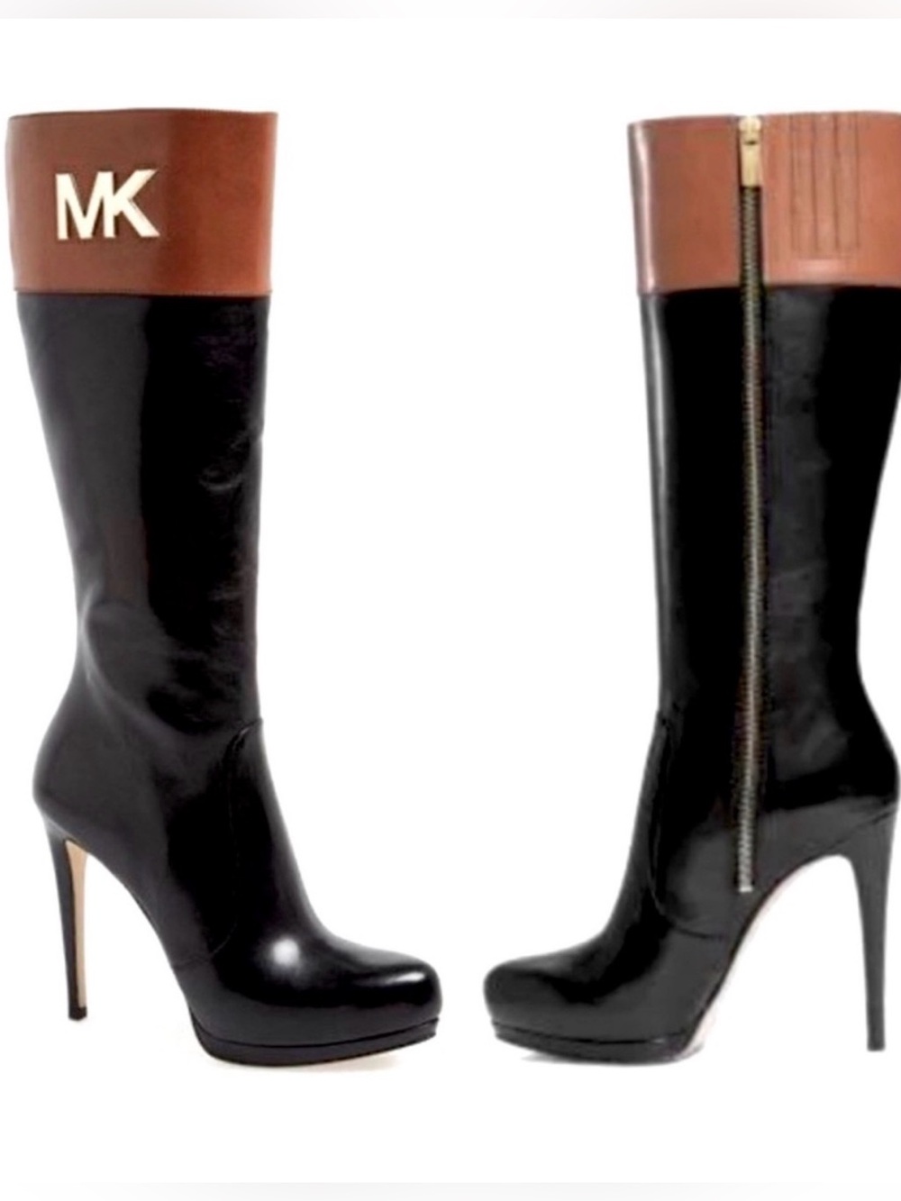 MICHAEL Michael Kors Hayley Boot (Black/Luggage